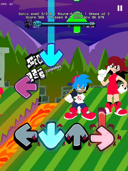 Horry.EXE Digital Music Battle - Gameplay image of android game