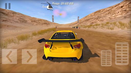 Rally Car racing PRO - Gameplay image of android game