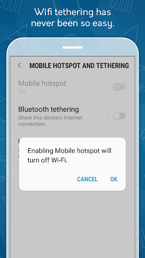 Tethering for WiFi Master Key - Image screenshot of android app