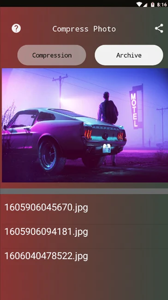 Compress Photo Size MB To KB - عکس برنامه موبایلی اندروید