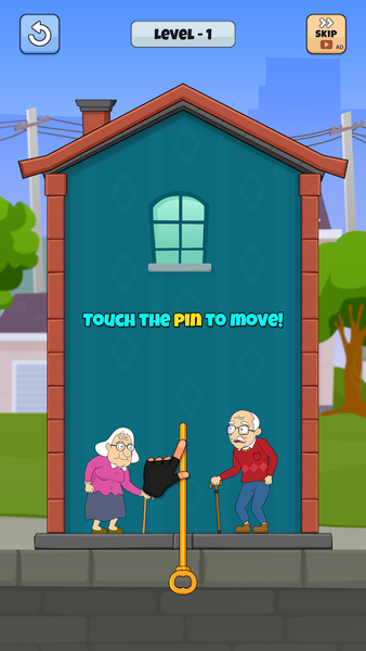 Rescue Granny- Home Pull Pin - عکس بازی موبایلی اندروید