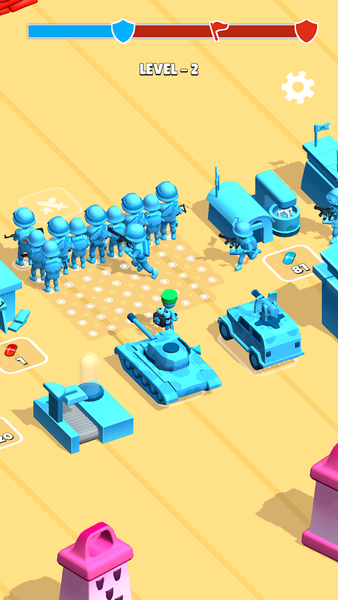 Plastic Army: Battle Simulator - Gameplay image of android game