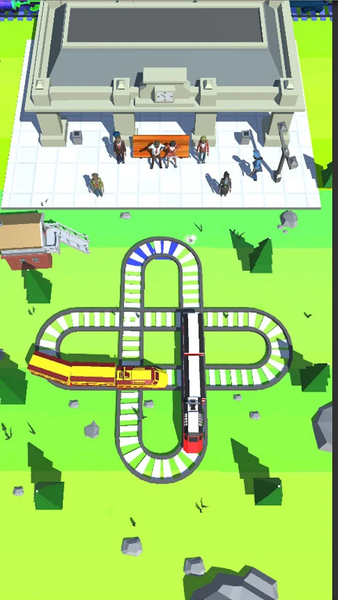 Play Train Racing 3D - Gameplay image of android game