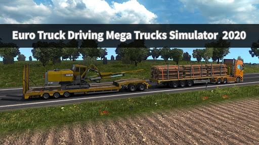 Euro Truck Driving Mega Trucks - Gameplay image of android game