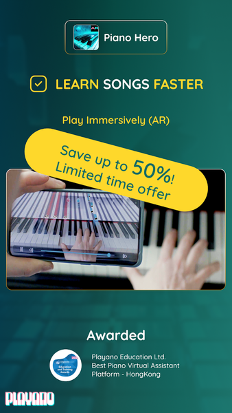 AR Piano Hero - Learn Piano - عکس بازی موبایلی اندروید