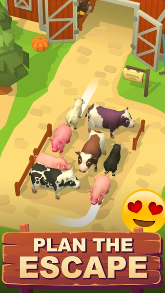 Farm Animal Parking Jam Puzzle - Gameplay image of android game