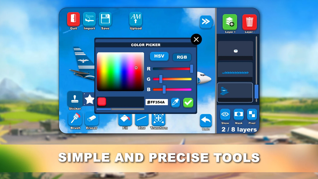 Airlines Painter - عکس برنامه موبایلی اندروید