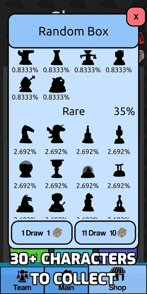 Fez Chess: A gacha chess game - Gameplay image of android game