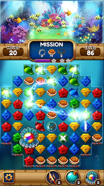 Jewel of Deep Sea: Match3 Game - عکس بازی موبایلی اندروید