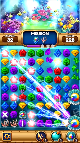 Jewel of Deep Sea: Match3 Game - Gameplay image of android game