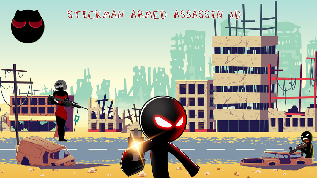 Stickman Armed Assassin 3D - Gameplay image of android game