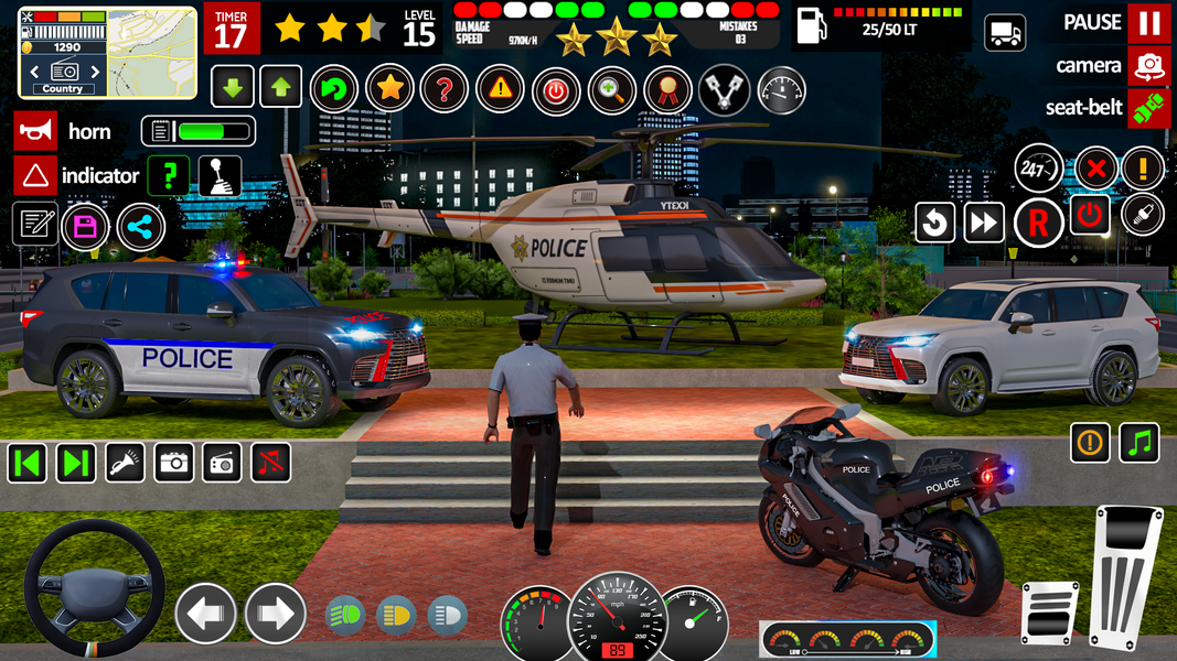 Police Car Chase Cop Games 3d - Gameplay image of android game