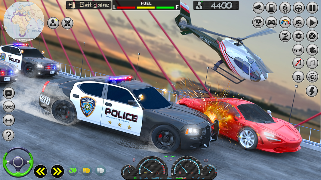 Police Car Chase Cop Games ۳d - عکس بازی موبایلی اندروید