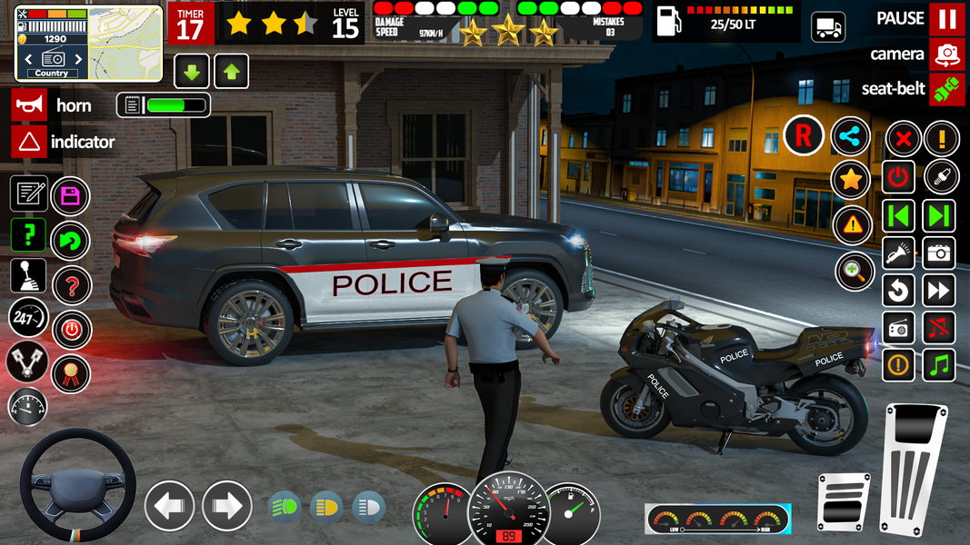 Police Car Chase Cop Games 3d - Gameplay image of android game