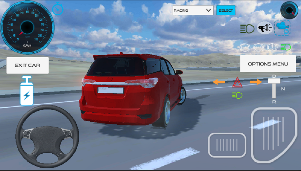 Fortuner Car Game Simulation - Gameplay image of android game