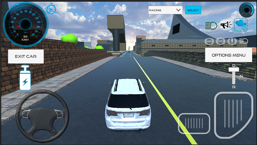 Fortuner Car Game Simulation - Gameplay image of android game