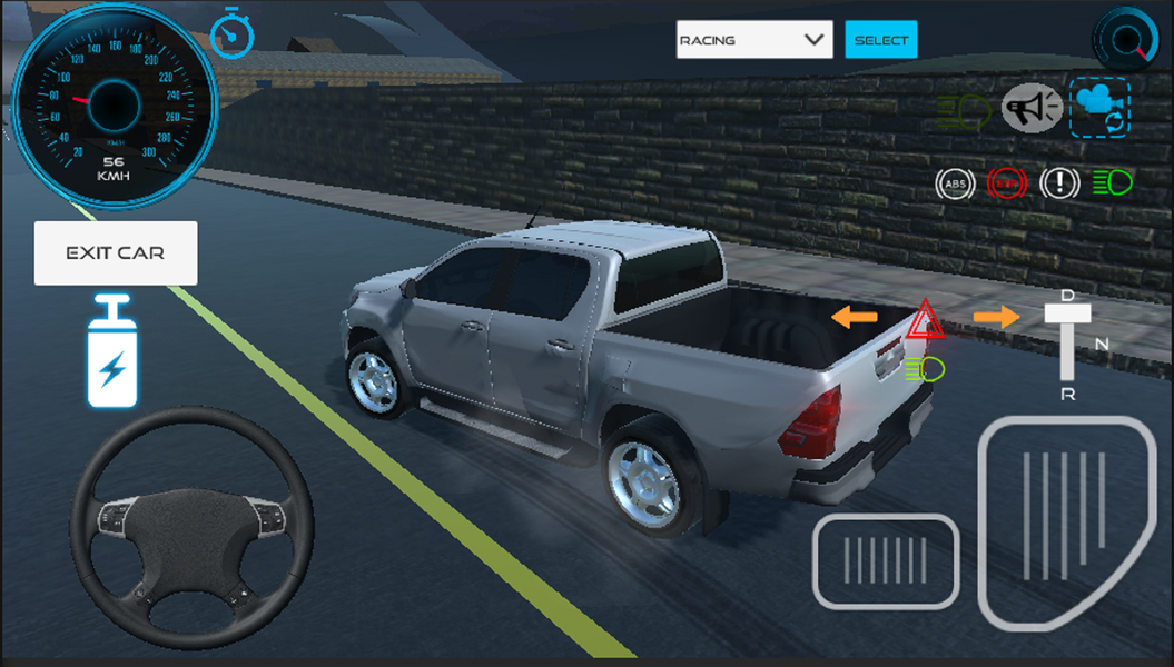 Revo Hilux Car Game Simulator - Gameplay image of android game