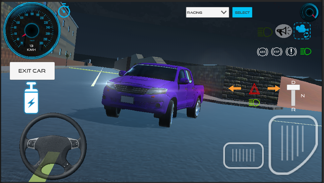 Revo Hilux Car Game Simulator - Gameplay image of android game