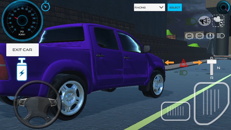 Revo Hilux Car Game - Gameplay image of android game