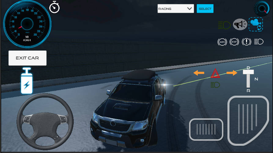 Revo Hilux Car Game - Gameplay image of android game