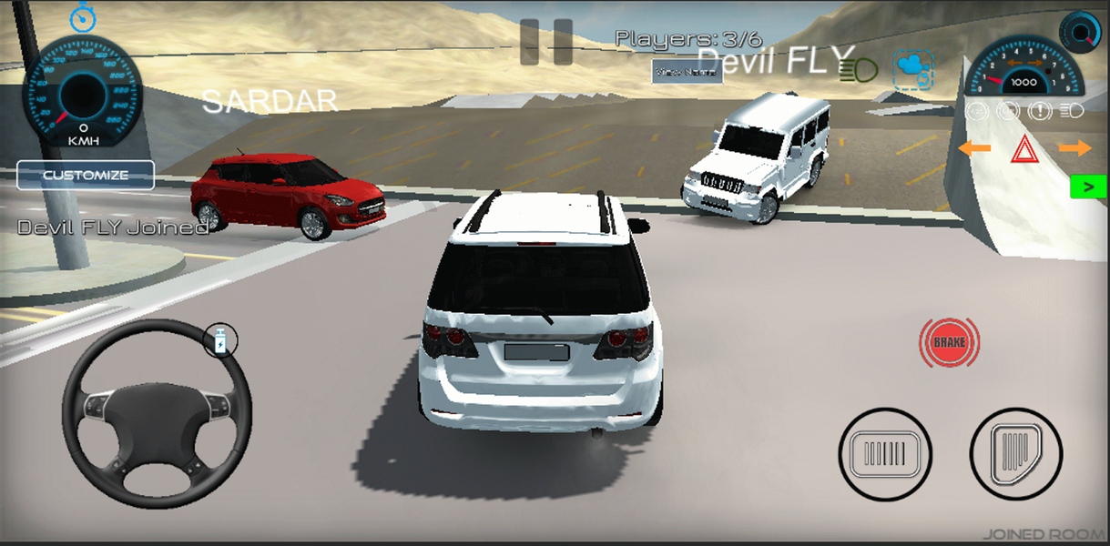 Indian Car Simulator Game - Gameplay image of android game