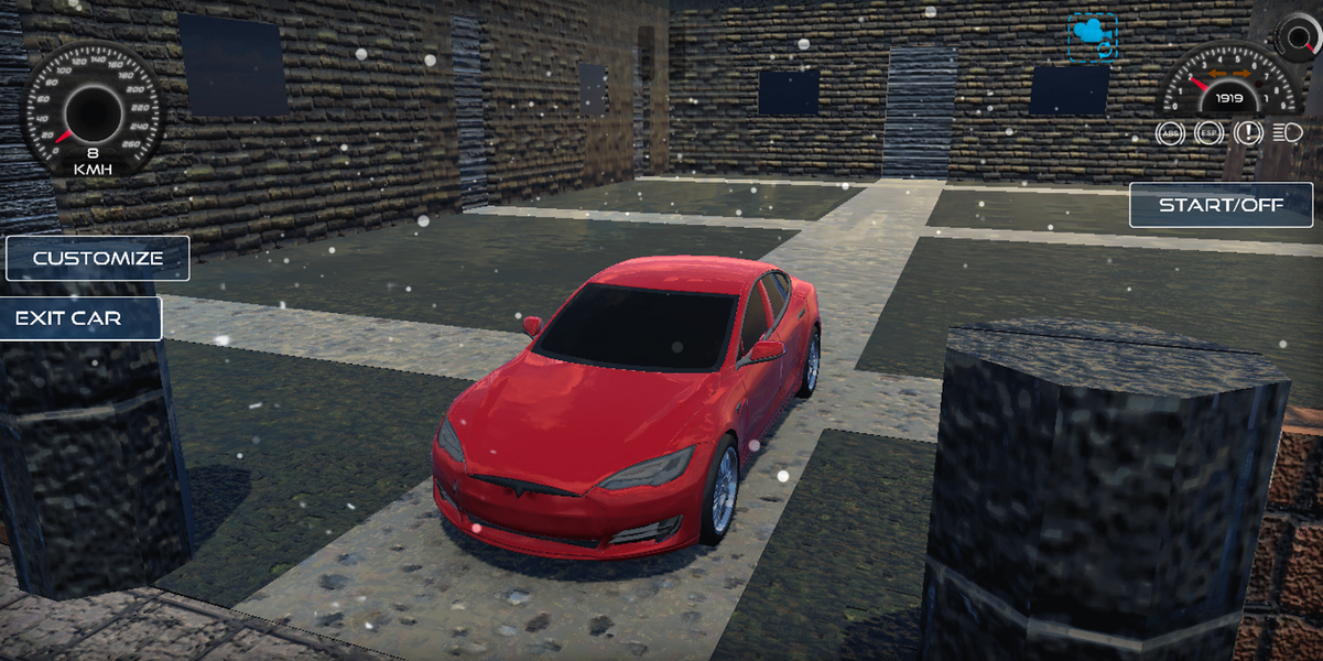 Tesla Car Game - Gameplay image of android game