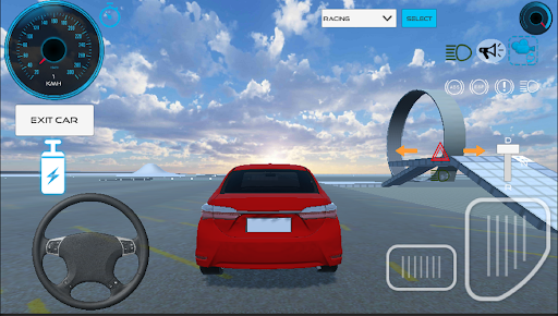 Corolla Car Game Simulator - Gameplay image of android game