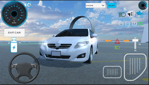 Corolla Car Game Simulator - Gameplay image of android game