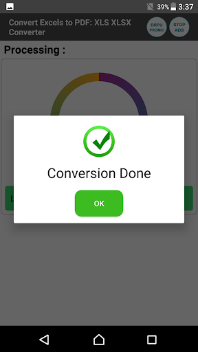 Convert Excel to PDF - Image screenshot of android app