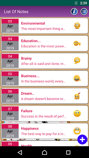 Diary with PIN Password Lock - Image screenshot of android app
