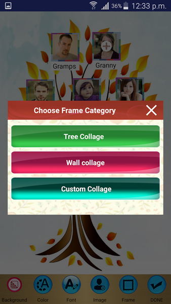 Family Tree Pictures Collage M - عکس برنامه موبایلی اندروید