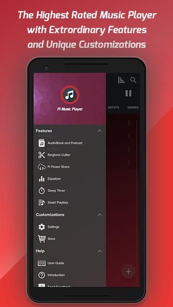 Pi Music Player – پخش موسیقی - Image screenshot of android app