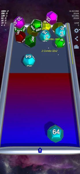 SHOT2048 - Gameplay image of android game