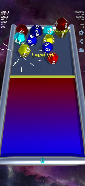 SHOT2048 - Gameplay image of android game