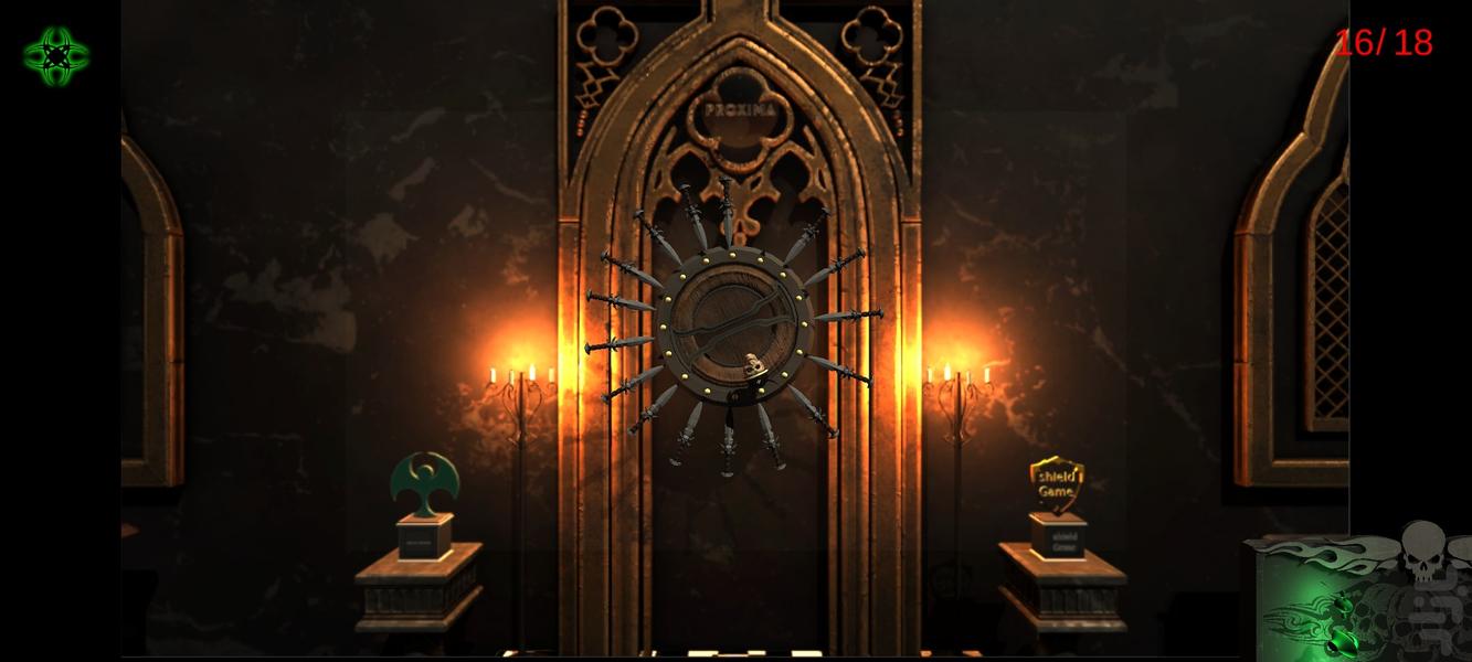 Knife skeleton - Gameplay image of android game