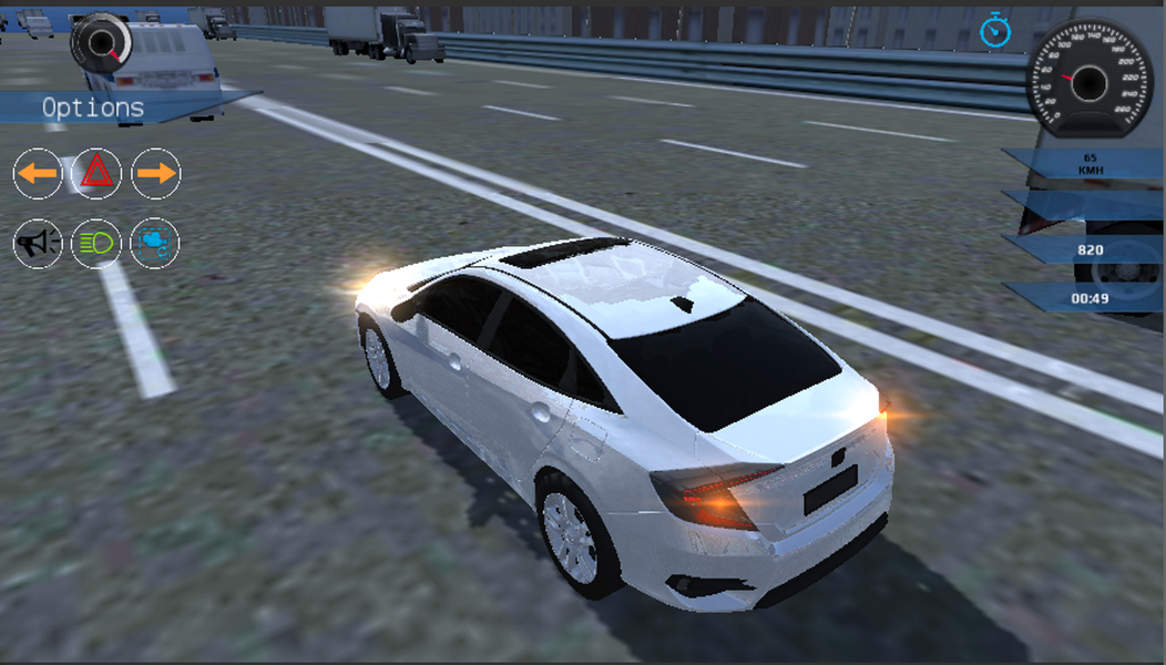 Honda Civic Drive Car Game - Gameplay image of android game