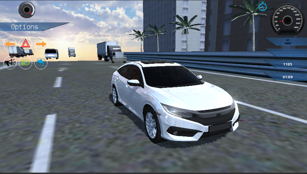 Honda Civic Drive Car Game - Gameplay image of android game