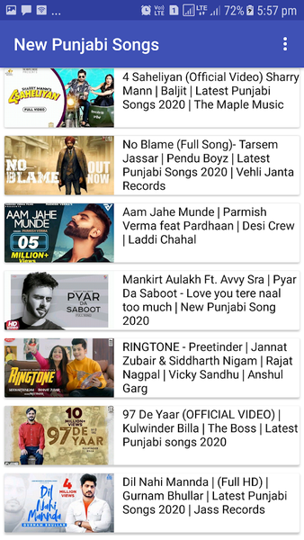 Punjabi Songs 2021 - عکس برنامه موبایلی اندروید