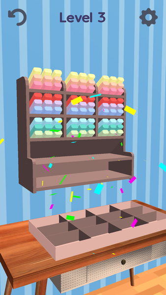 Desk Organizer 3D -closet fill - Gameplay image of android game