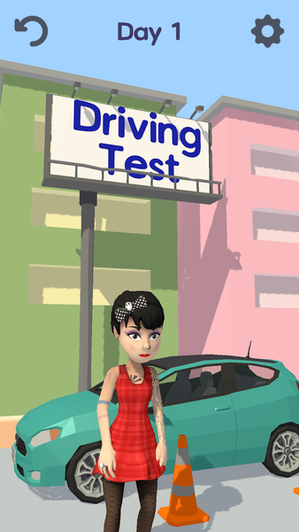 Driving Test-3D car simulation - عکس برنامه موبایلی اندروید