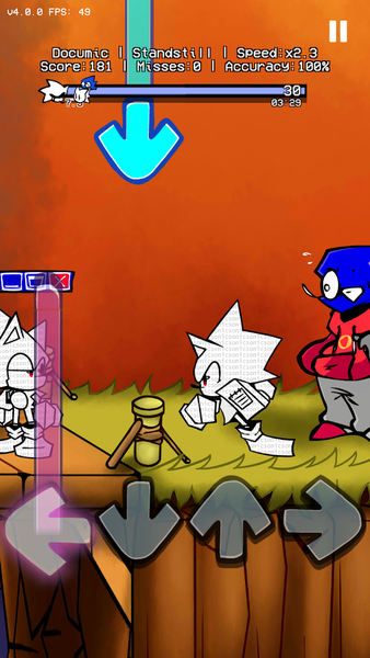 FNF Documic.TXE V3 EXE.Mod - Gameplay image of android game