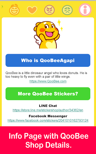 QooBee Agapi WAStickerApp - Image screenshot of android app