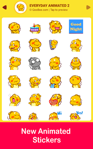 QooBee Agapi WAStickerApp - Image screenshot of android app