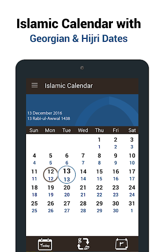 Islamic Hijri Calendar 2020 - Image screenshot of android app