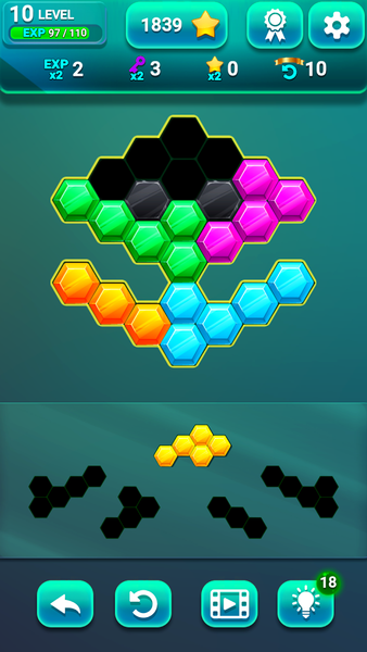 Hex Block Puzzle Games Offline - Image screenshot of android app