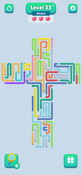 Snake Out Puzzle - Gameplay image of android game