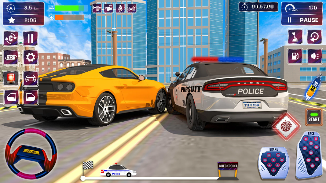 Police Car Chase Parking Games - عکس بازی موبایلی اندروید
