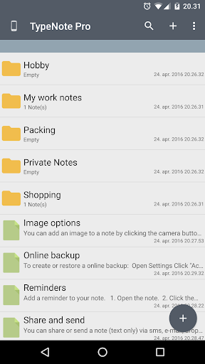 TypeNote Notepad - عکس برنامه موبایلی اندروید