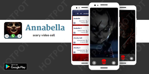 Video call from scary doll anabel & creepy momo - Image screenshot of android app