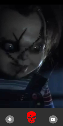 Video call from scary doll anabel & creepy momo - Image screenshot of android app